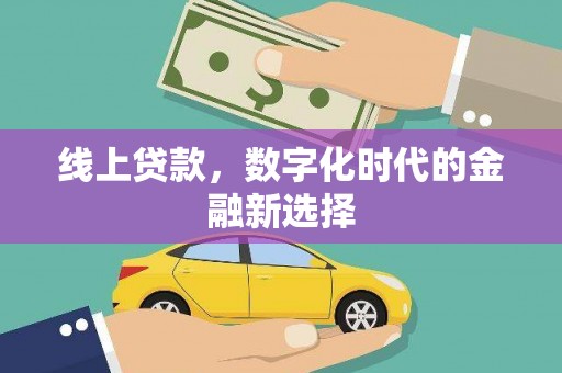 沈河线上贷款，数字化时代的金融新选择