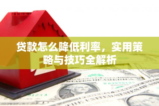 沈河贷款怎么降低利率，实用策略与技巧全解析