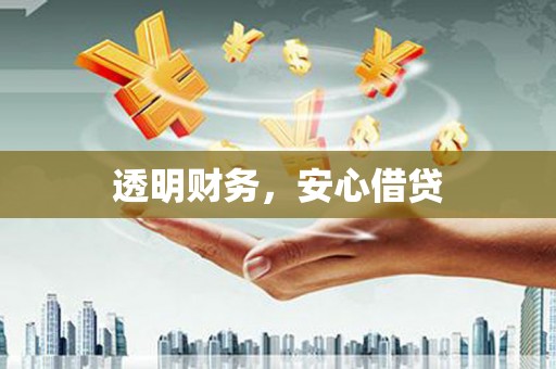 沈河透明财务，安心借贷