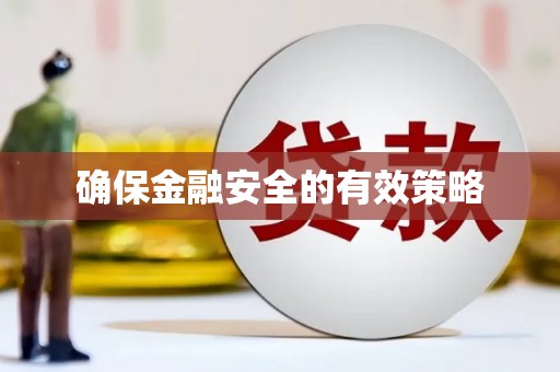 沈河确保金融安全的有效策略